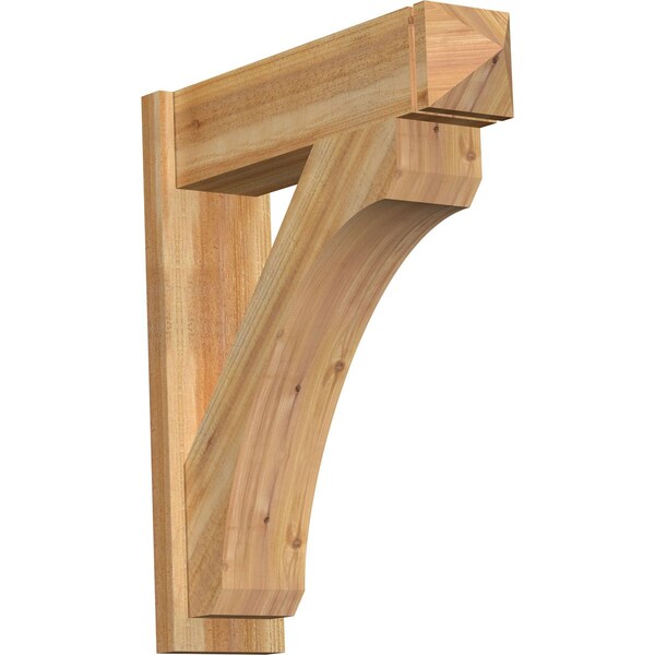 Ekena Millwork Legacy Arts & Crafts Rough Sawn Outlooker, Western Red Cedar, 8"W x 30"D x 34"H OUT08X30X34LEC03RWR - main